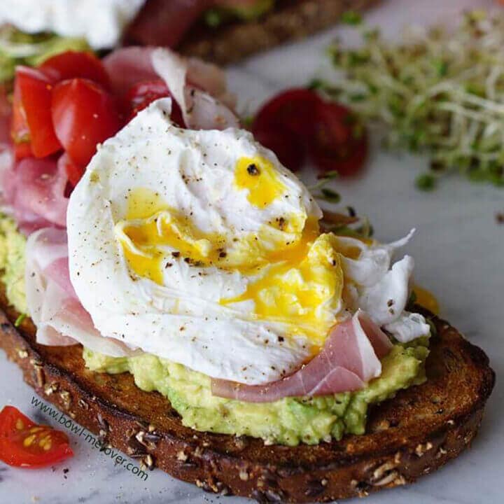 Avocado Toast Breakfast Sandwich - Bowl Me Over