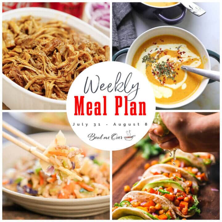Weekly Meal Plan 31 - Bowl Me Over