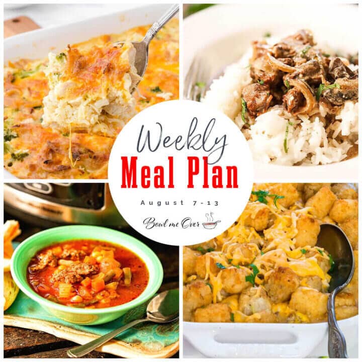 Weekly Meal Plan 32 - Bowl Me Over