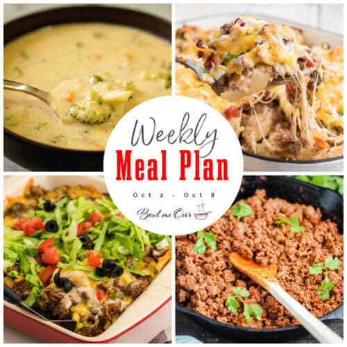 Weekly Meal Plan 40 - Bowl Me Over