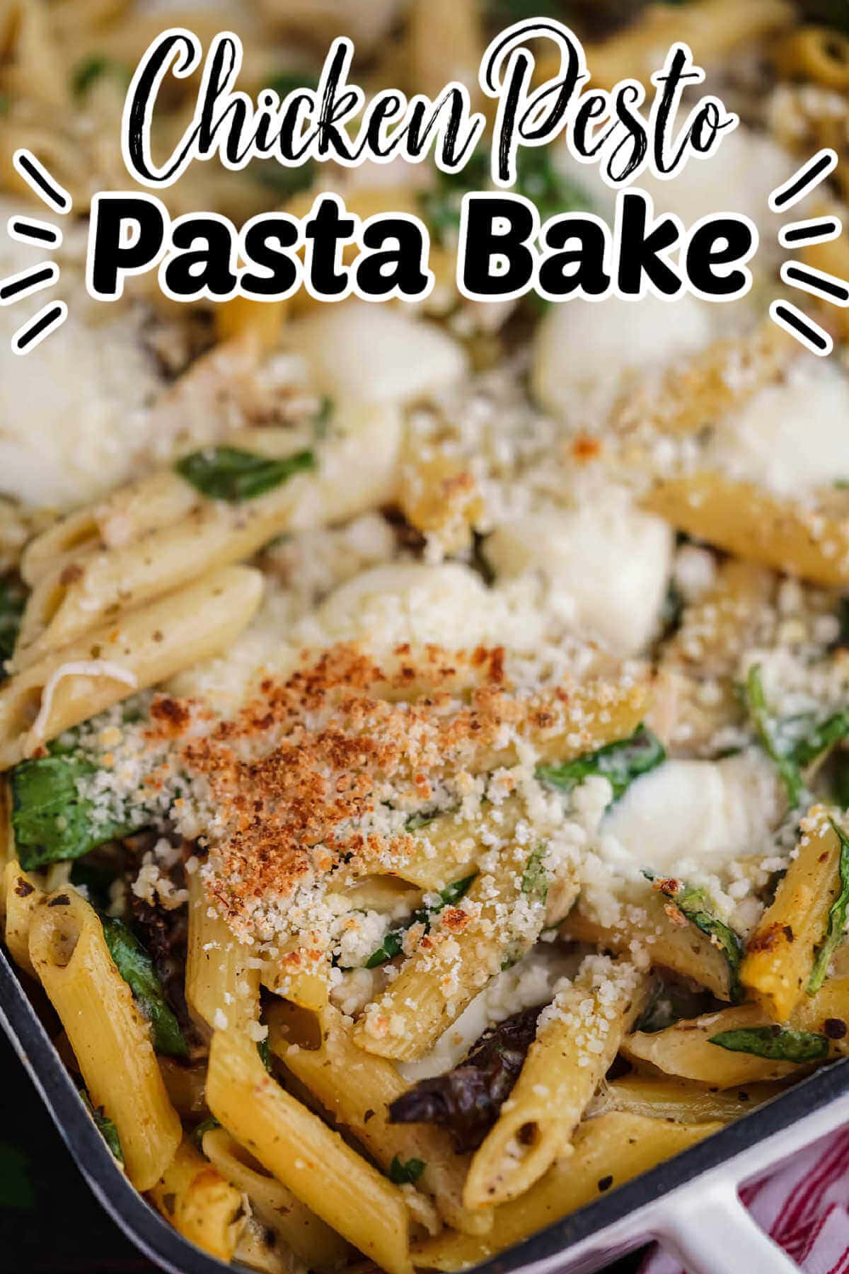 Baked Chicken Pesto With Penne Pasta (Easy Casserole)) - Bowl Me Over