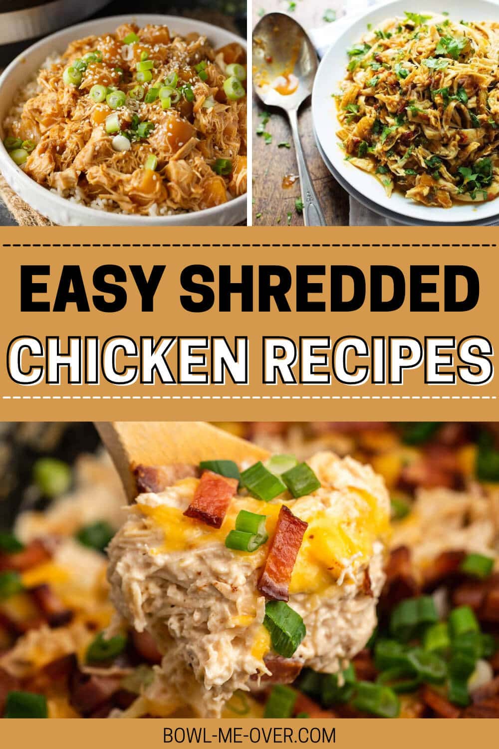 shredded chicken dinner recipes