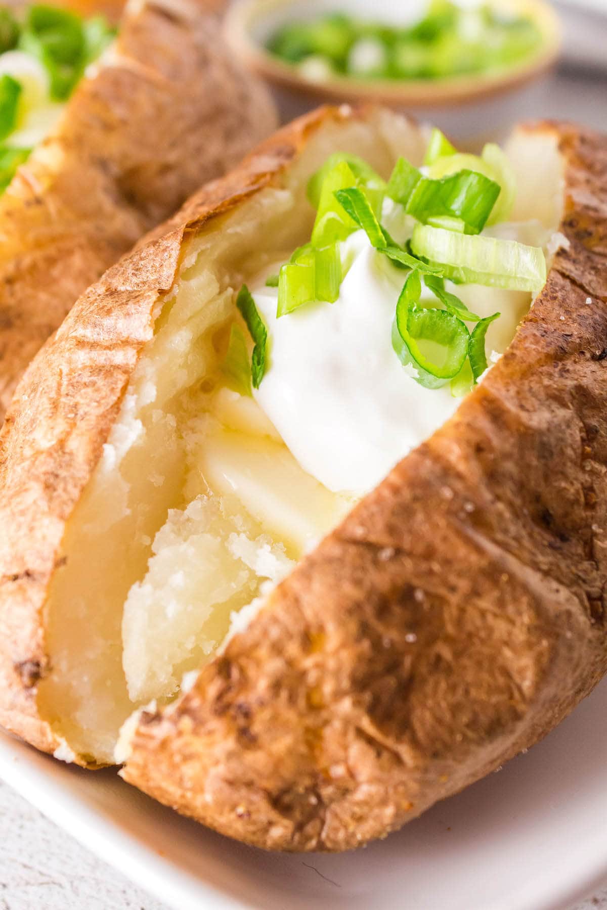 Air Fryer Baked Potato (Fluffy Inside, Crispy Skin) - Wholesome Yum