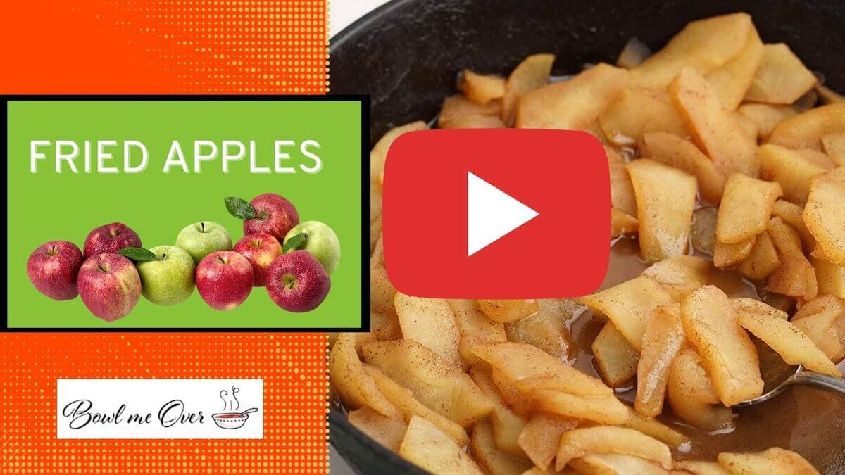 Fried Apples YouTube Video Cover.