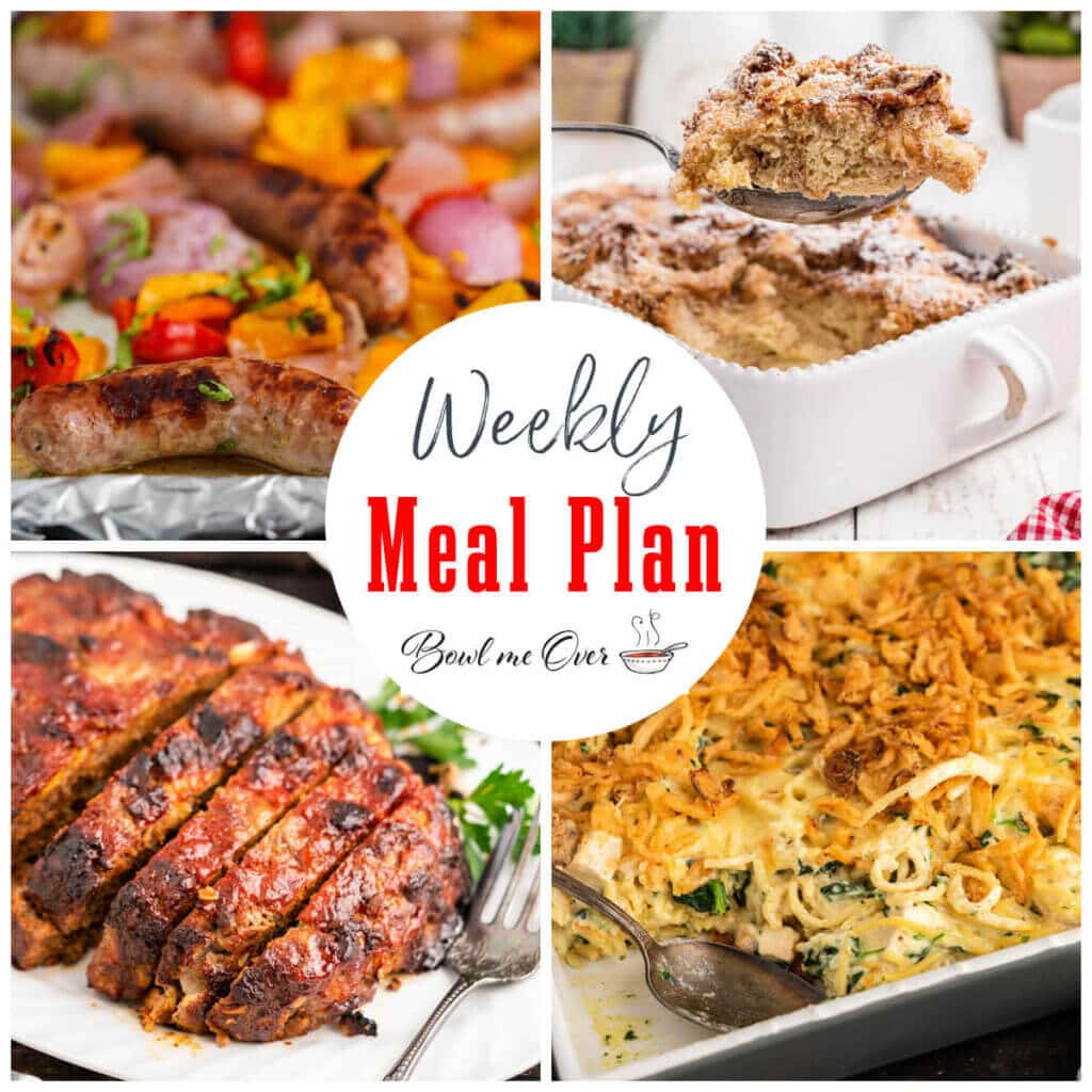 Weekly Meal Plan 52 - Bowl Me Over