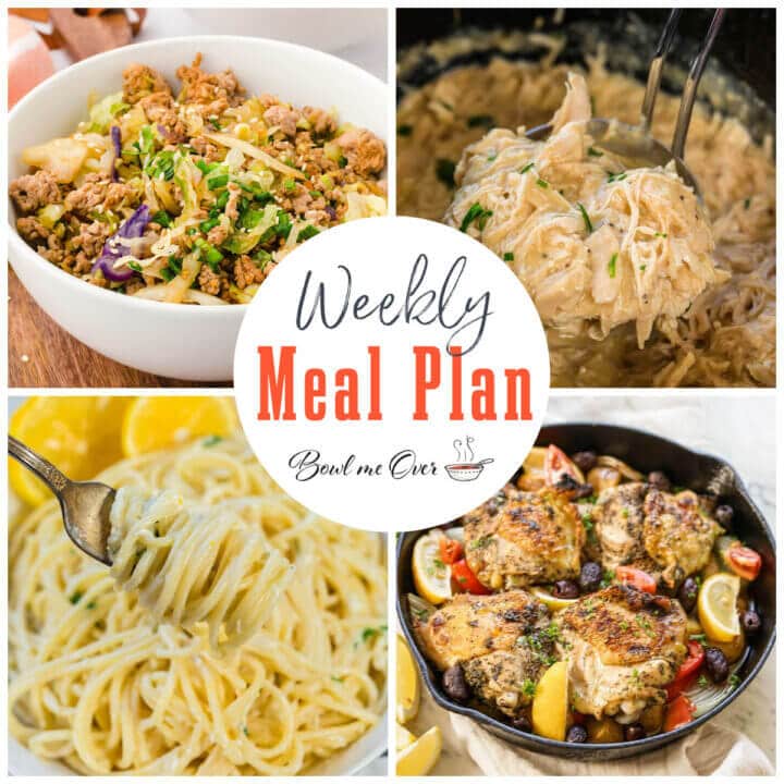 Weekly Meal Plan 4 - Bowl Me Over