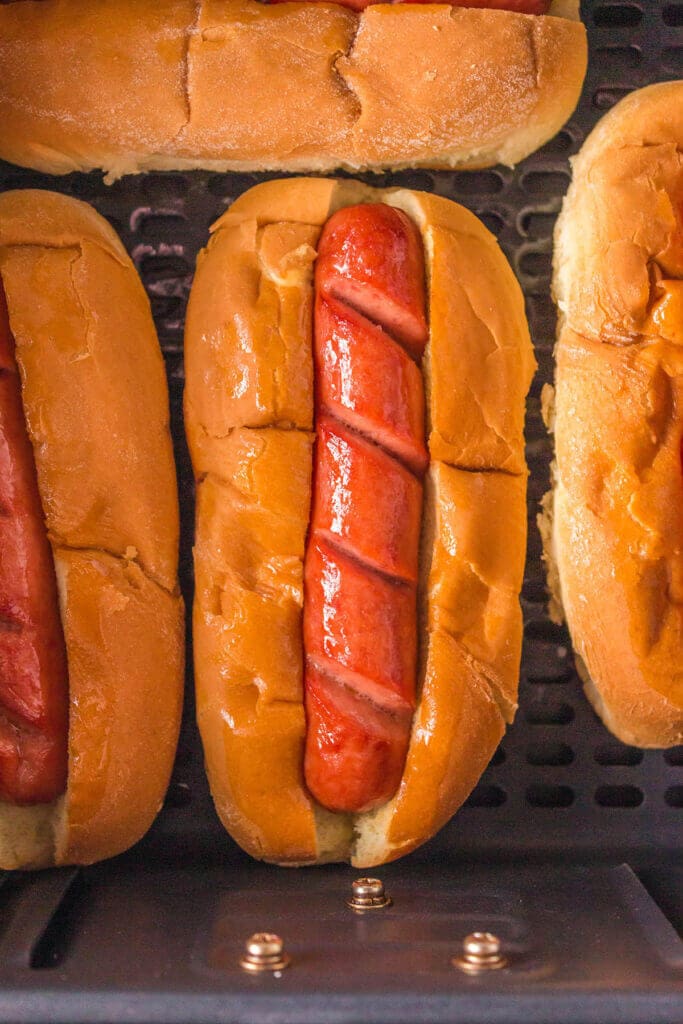 Air Fryer Hot Dogs - Bowl Me Over