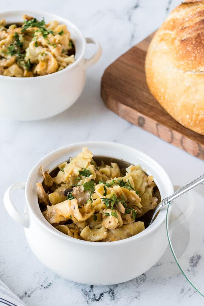 Crockpot Tuna Casserole - Bowl Me Over