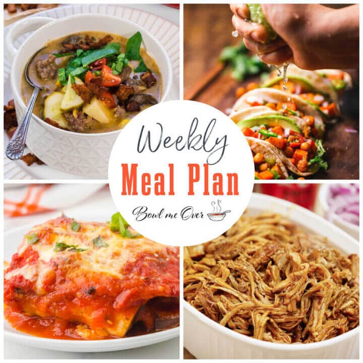 Weekly Meal Plan 6 - Bowl Me Over