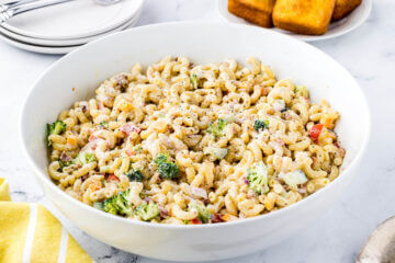 Creamy Pasta Salad Recipe - Bowl Me Over