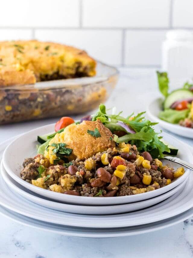 Cowboy Cornbread Casserole - Bowl Me Over