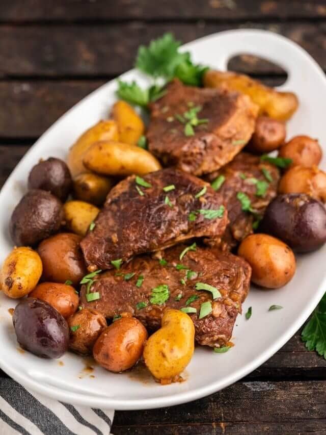 Crock Pot Steak and Potatoes