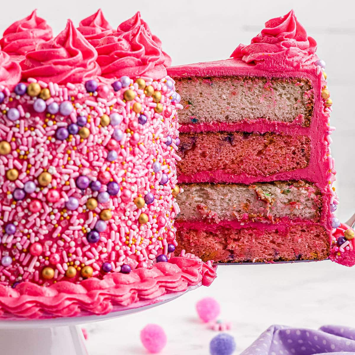 Confetti Layer Cake (Recipe + Video) - Sally's Baking Addiction