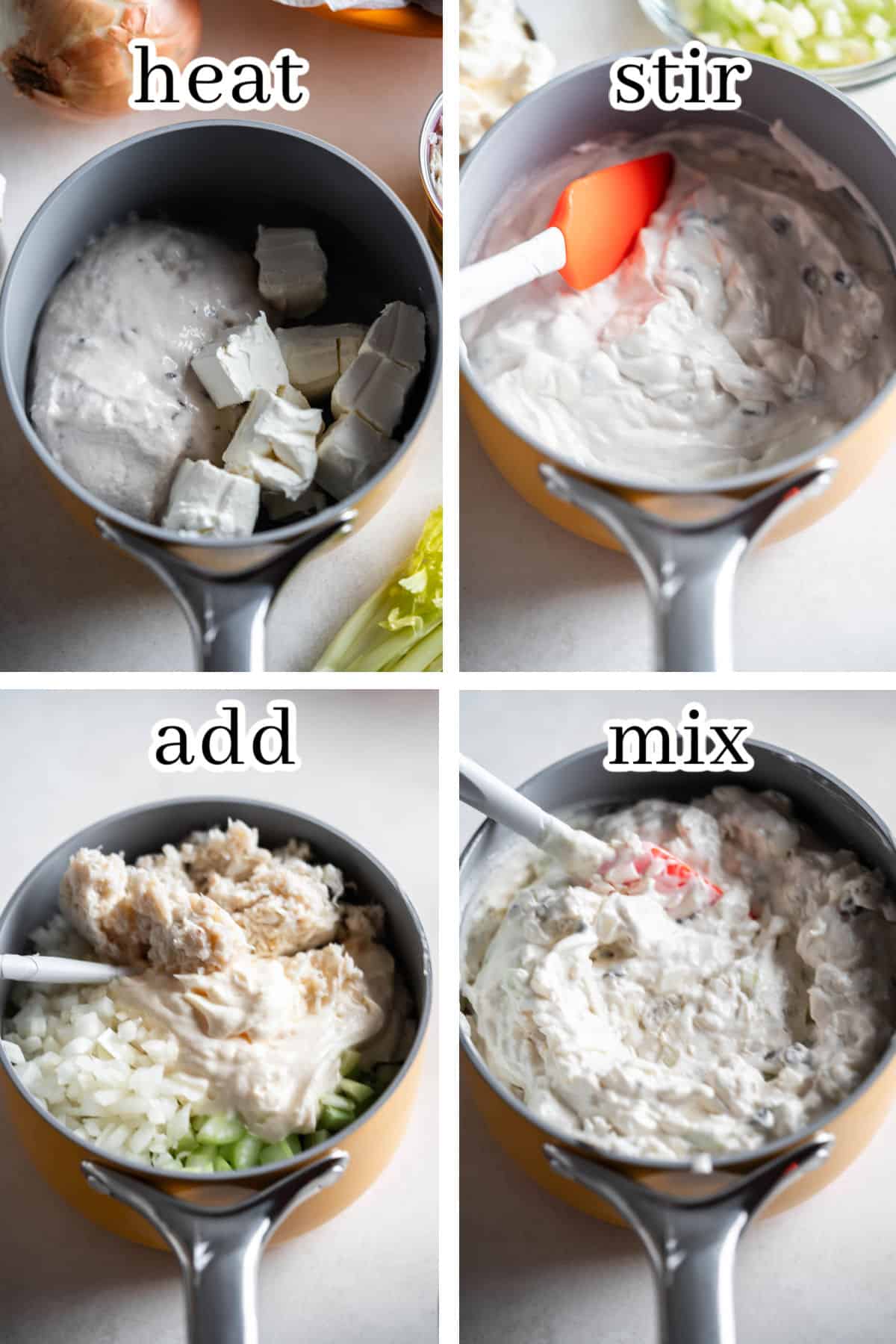 Step-by-step instructions to make the appetizer recipe. With print overlay. 