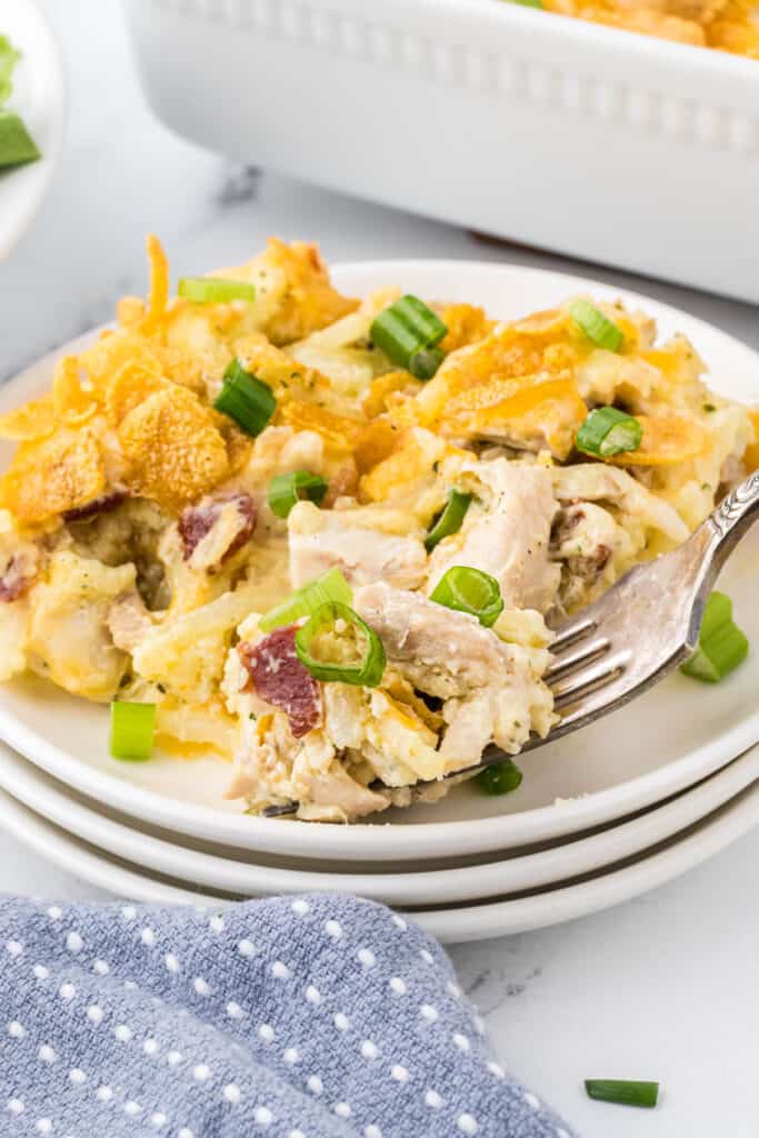 Easy Cheesy Chicken Hash Brown Casserole Recipe Bowl Me Over