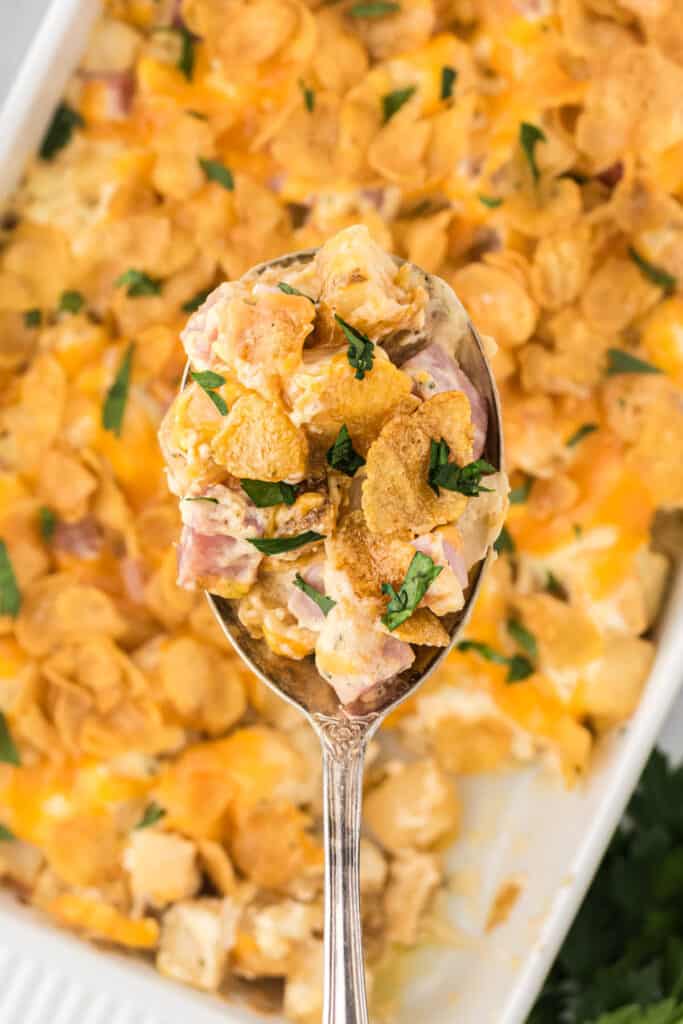 Easy Eggless Hash Brown Breakfast Casserole Recipe Bowl Me Over