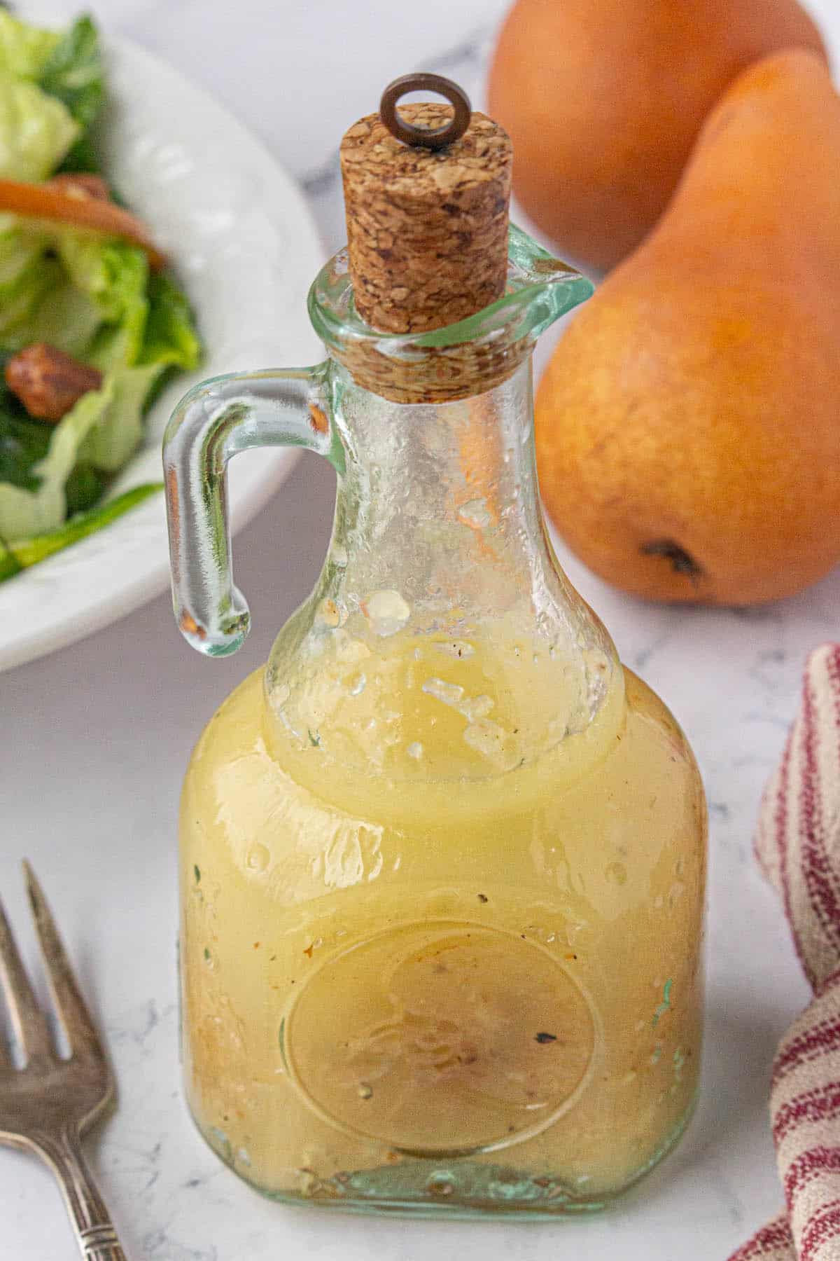 Pear Salad Vinaigrette in a bottle.