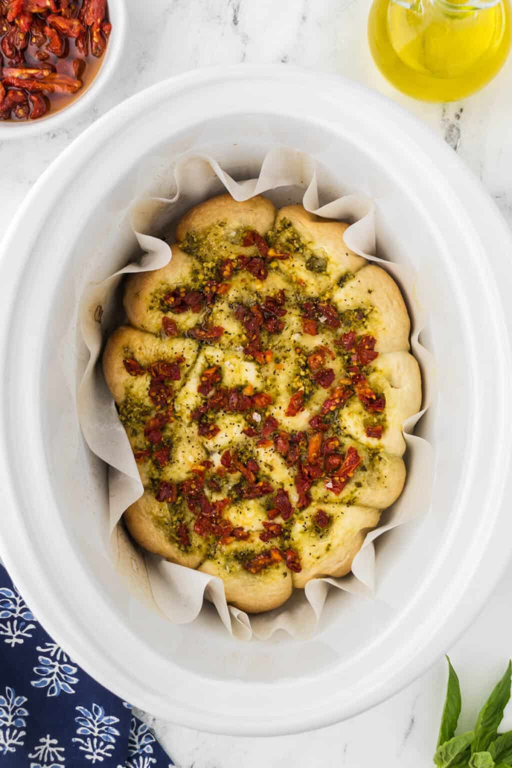 Slow Cooker Focaccia Bread Bowl Me Over