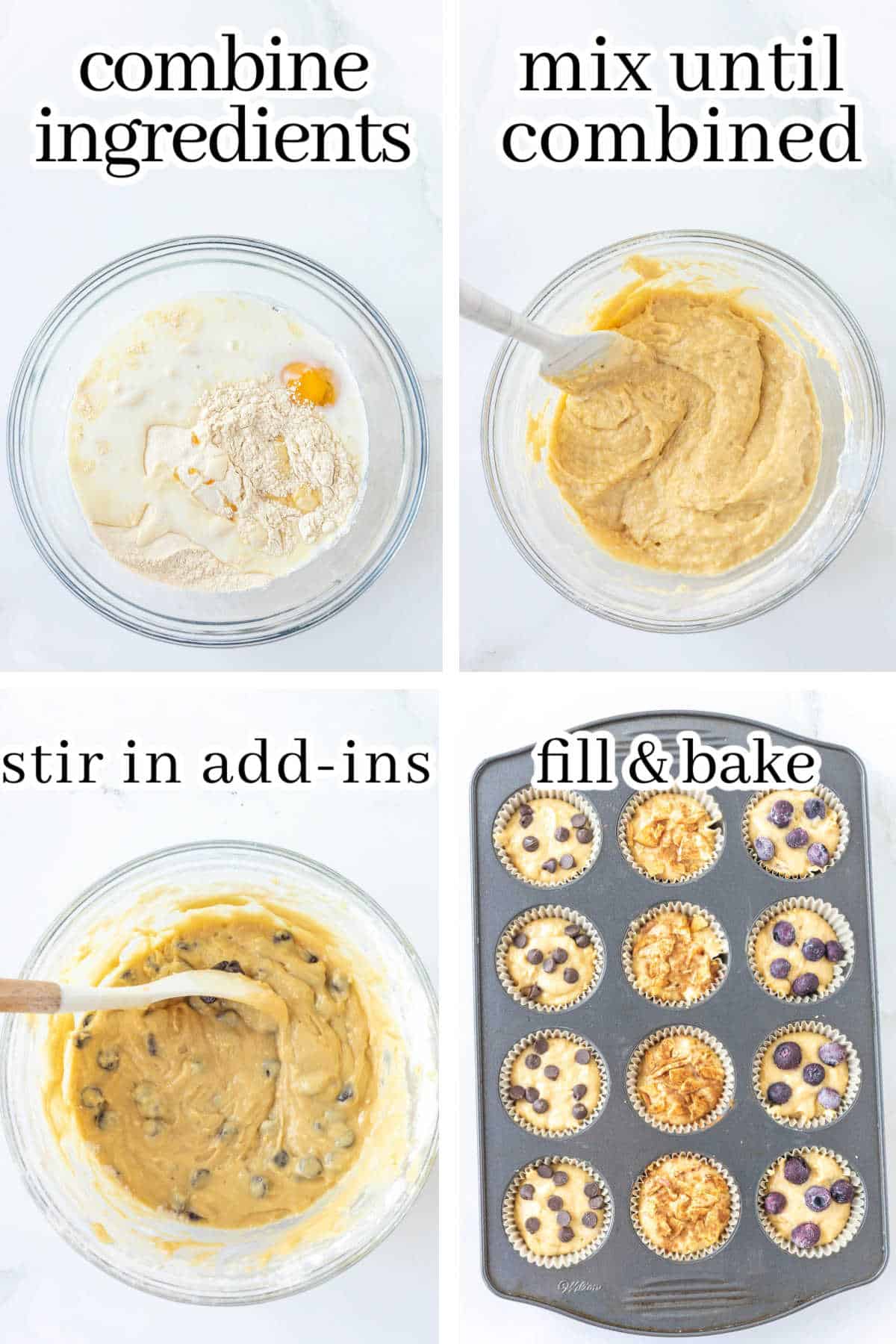 Step-by-step instructions to make the recipe. With print overlay for clarification.