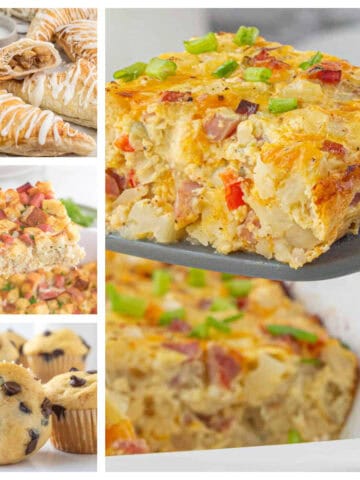 Breakfast potluck ideas - recipes that are perfect for potlucks, like breakfast casseroles, muffins and turnovers.