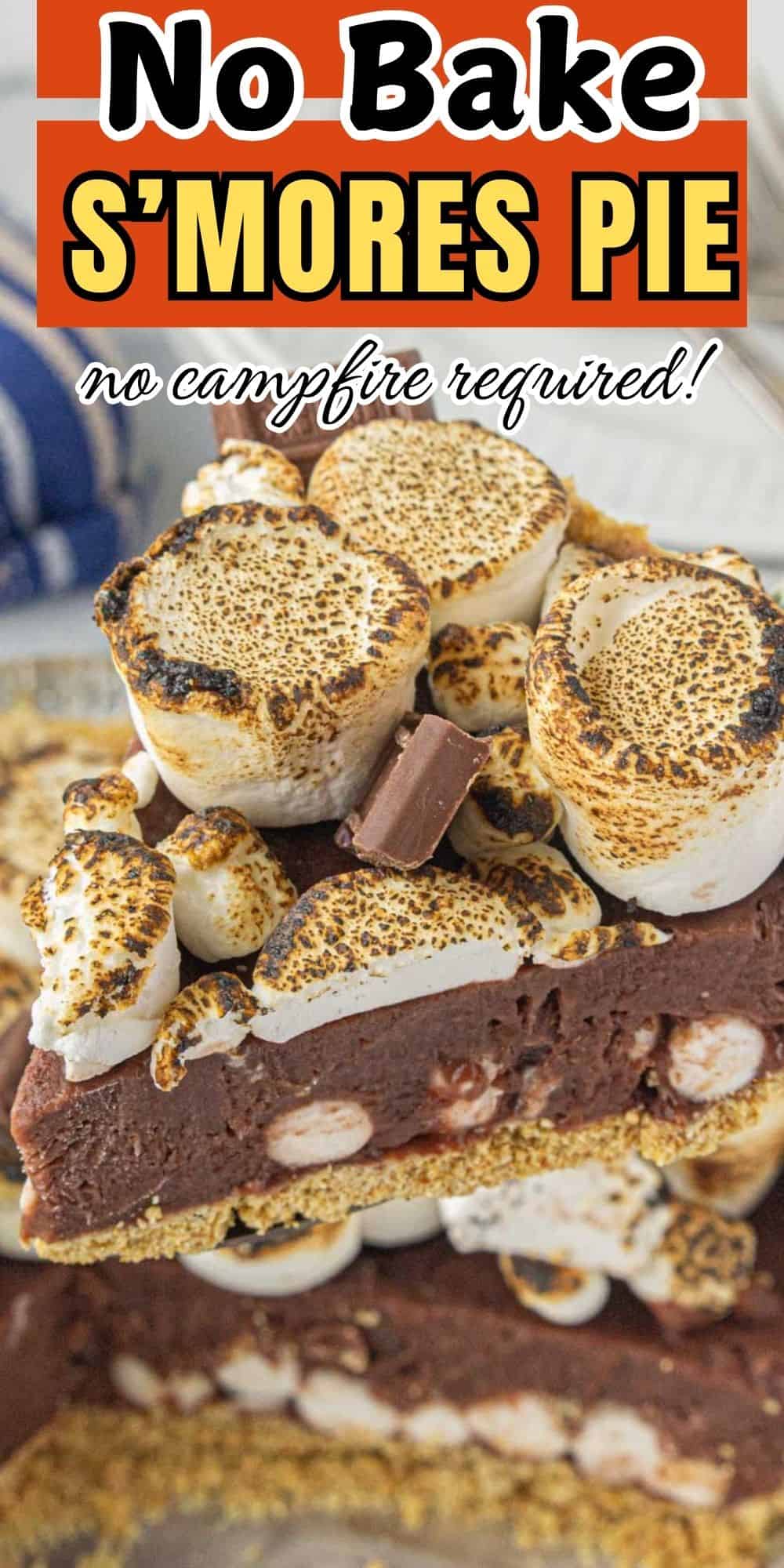 No Bake S'mores Pie - Bowl Me Over