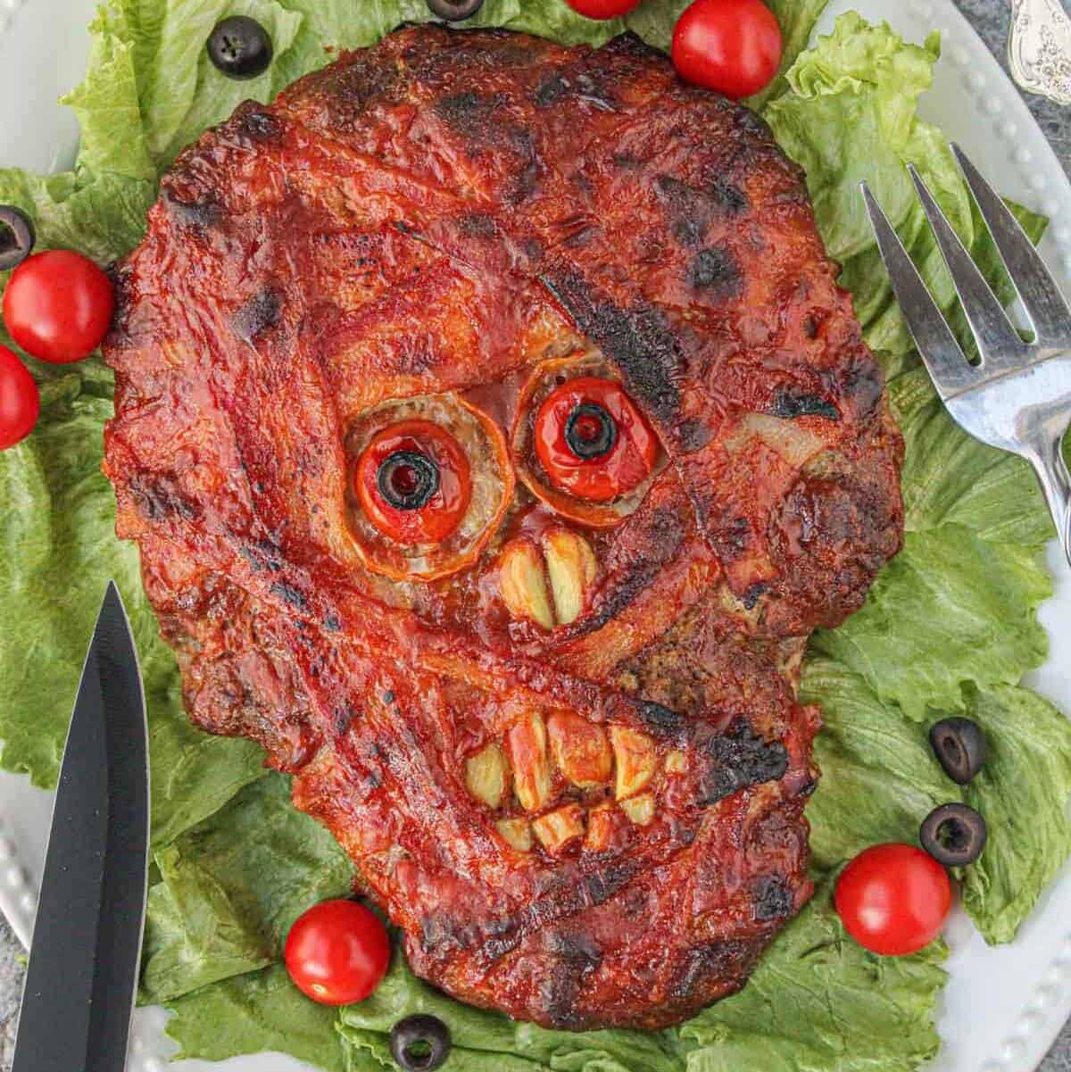Mummy Meatloaf and Mummy Hotdogs